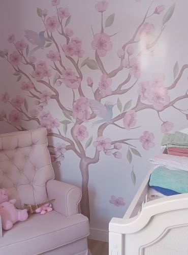 papel de parede quarto de bebê e criança